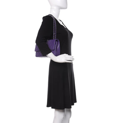 Chanel Lambskin Quilted Medium Double Flap Purple 2 of 16