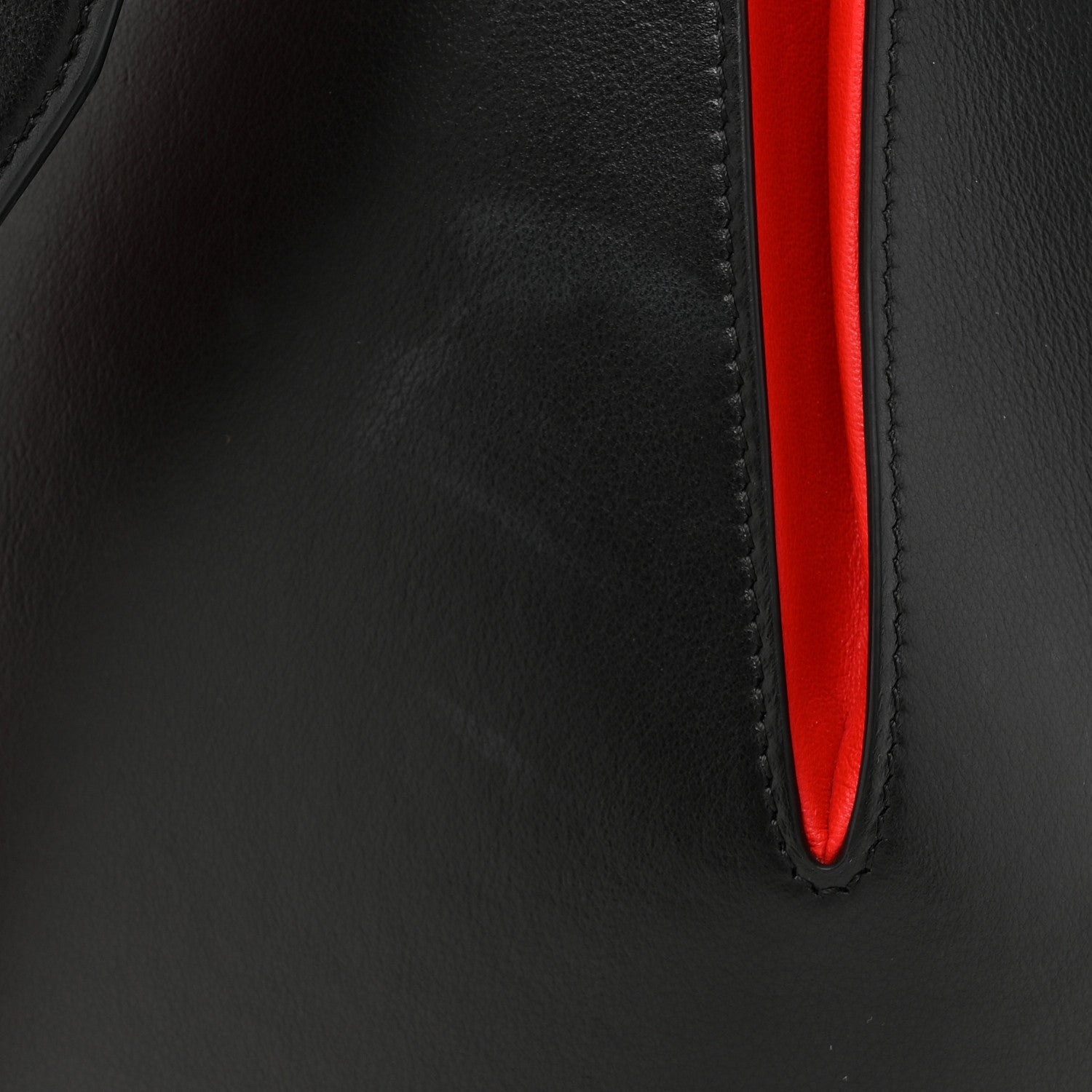 Alexander McQueen Calfskin The Bucket Bag Black Lust Red 9 of 12