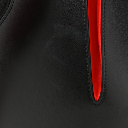 Alexander McQueen Calfskin The Bucket Bag Black Lust Red 9 of 12
