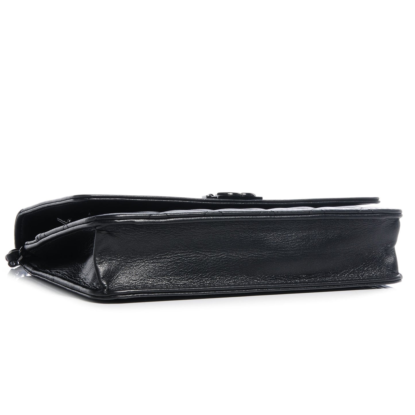 Lambskin Quilted Boy Wallet On Chain WOC So Black
