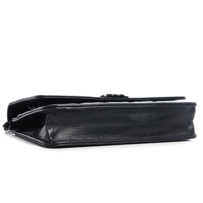 Chanel Lambskin Quilted Boy Wallet On Chain WOC So Black 4 of 9