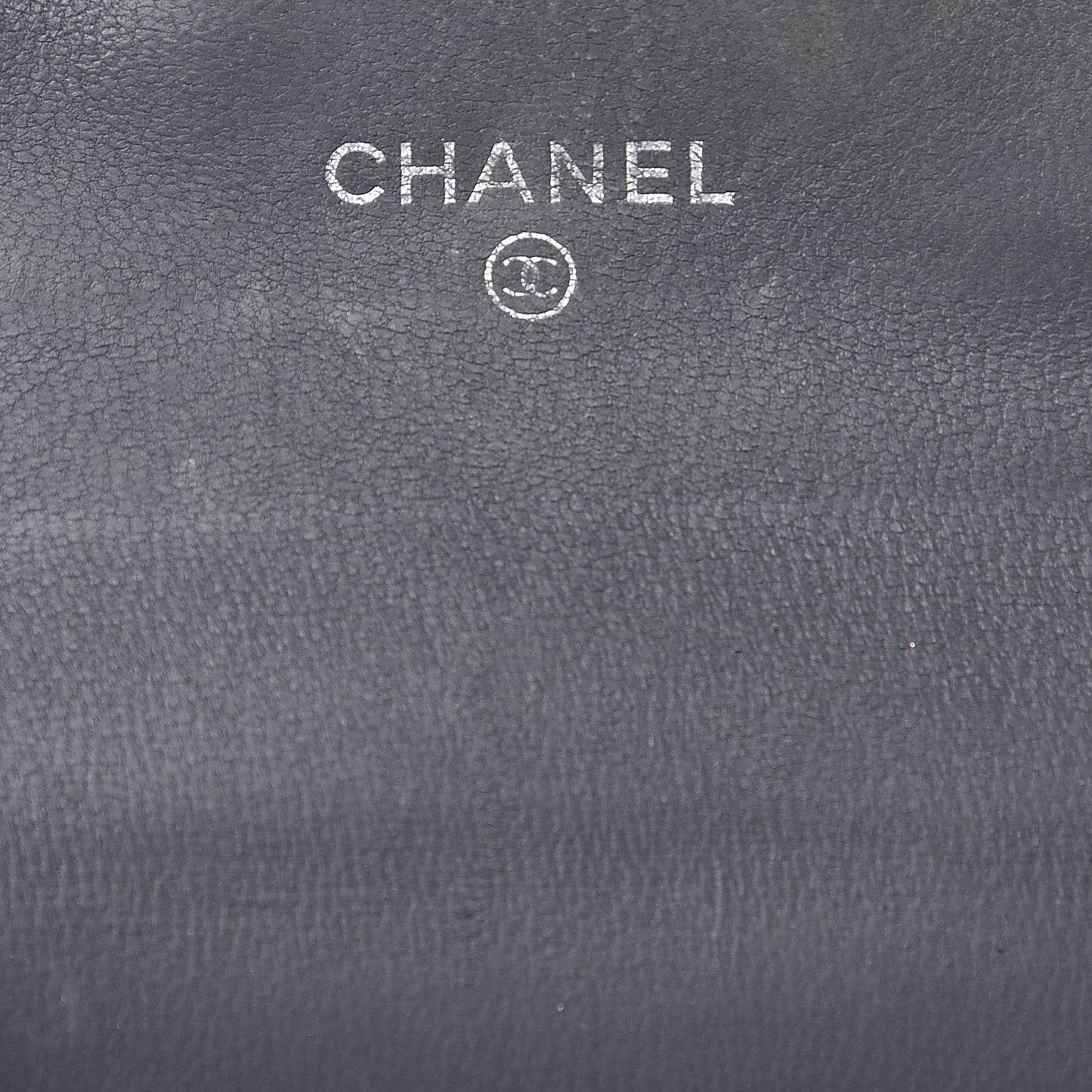 Patent Quilted Flap Card Holder Brown