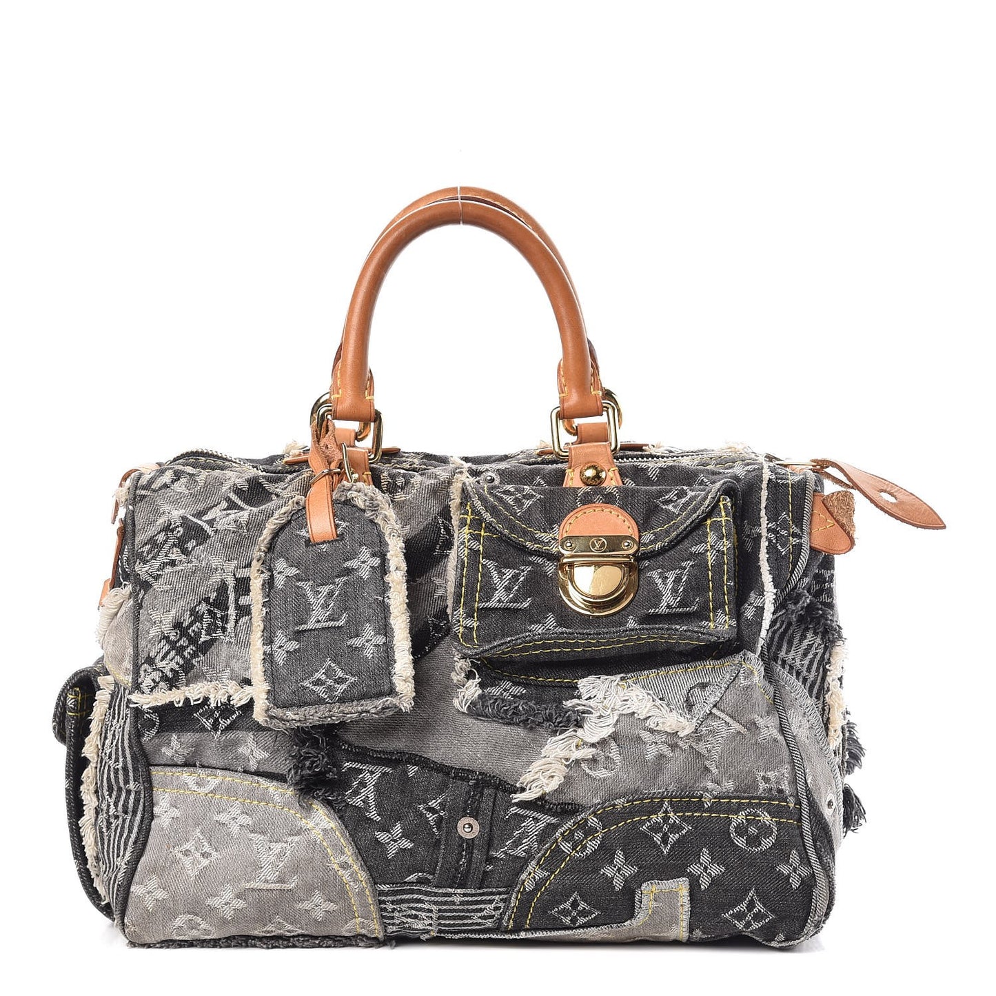 Denim Patchwork Speedy 30 Grey
