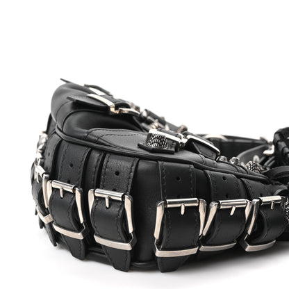 Balenciaga Smooth Calfskin Buckles Le Cagole Shoulder Bag XS Black 11 of 11