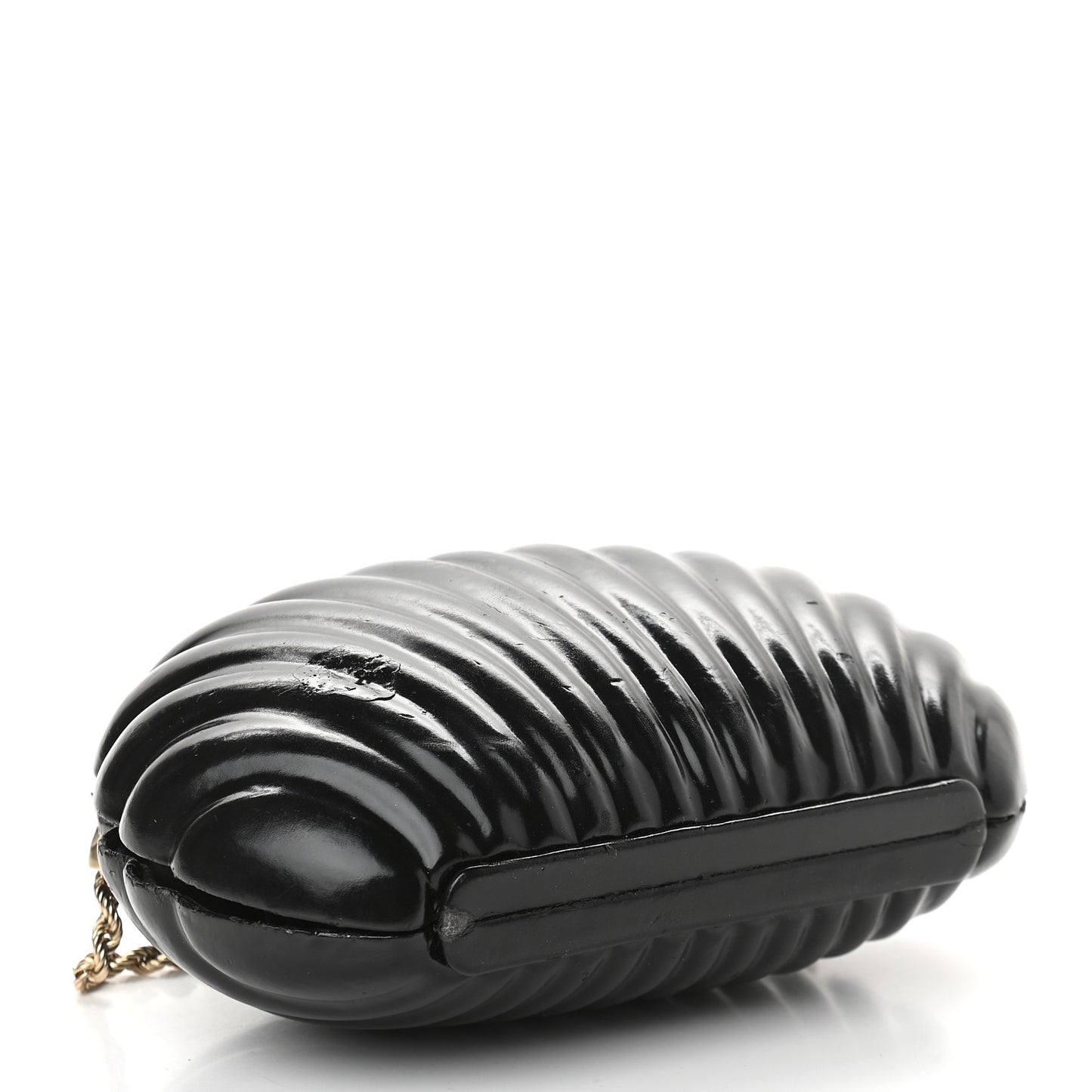 Vinyl Saint Tropez Evening Clutch Black
