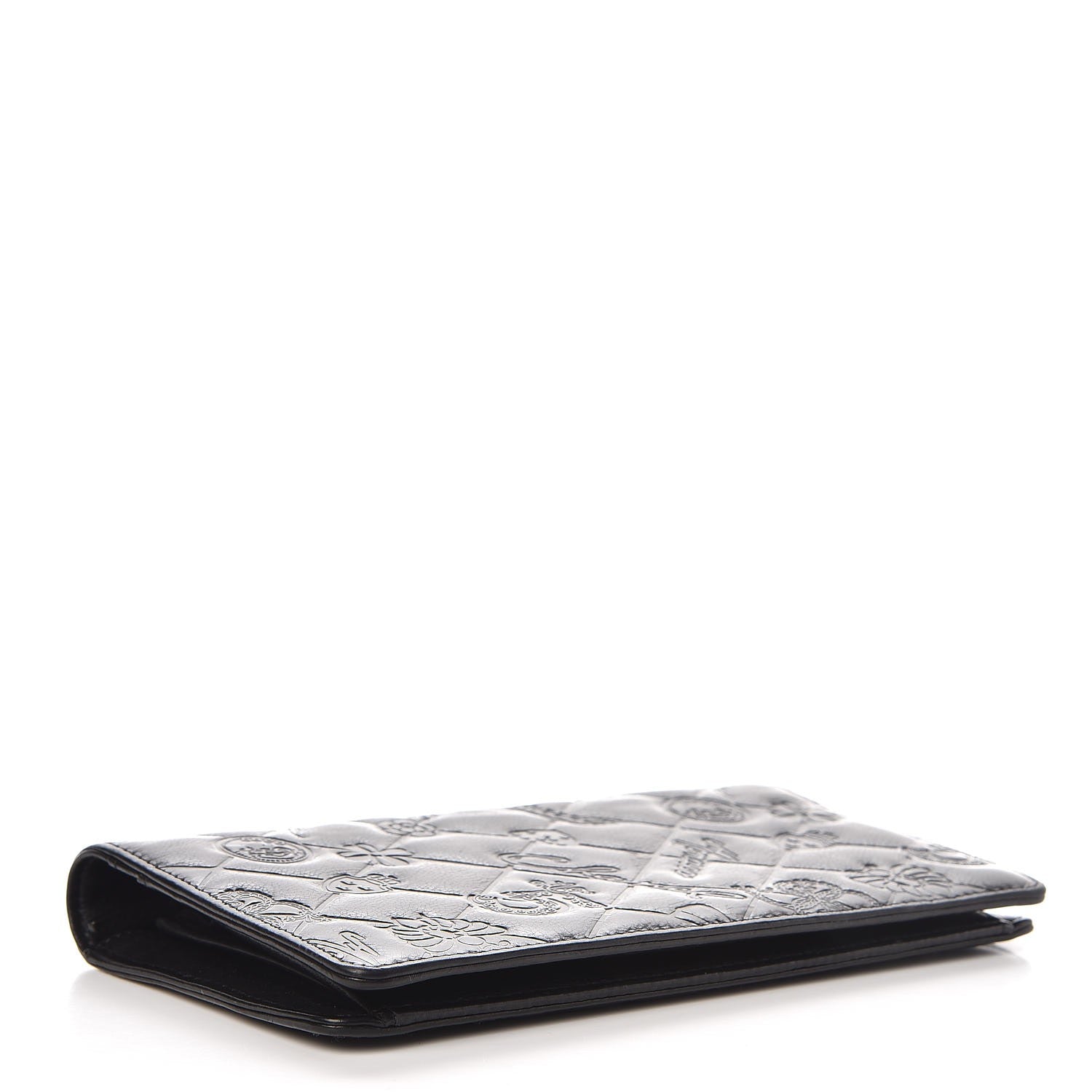Chanel Calfskin Quilted Lucky Symbols Flap Wallet Black 4 of 9
