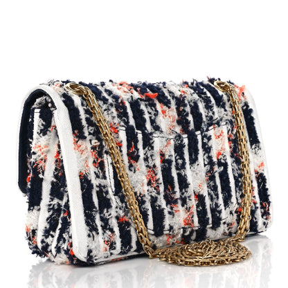 Chanel Wool Tweed Denim 2.55 Reissue 225 Flap Multicolor 2 of 11