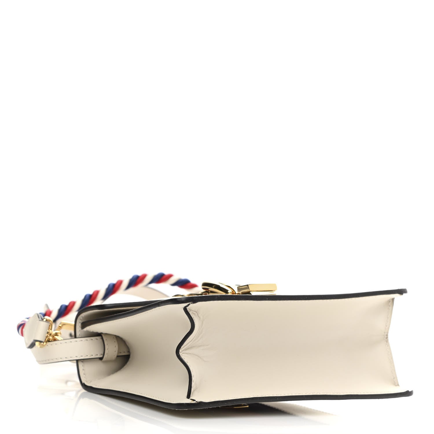 Gucci Calfskin Mini Sylvie Top Handle Bag White 4 of 12