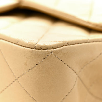 Chanel Lambskin Quilted Medium Double Flap Beige 12 of 15