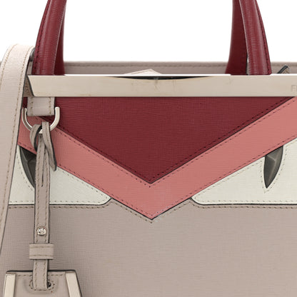 Fendi Vitello Elite Monster Petite 2Jours Tote Polvere Ribes Multicolor 7 of 11