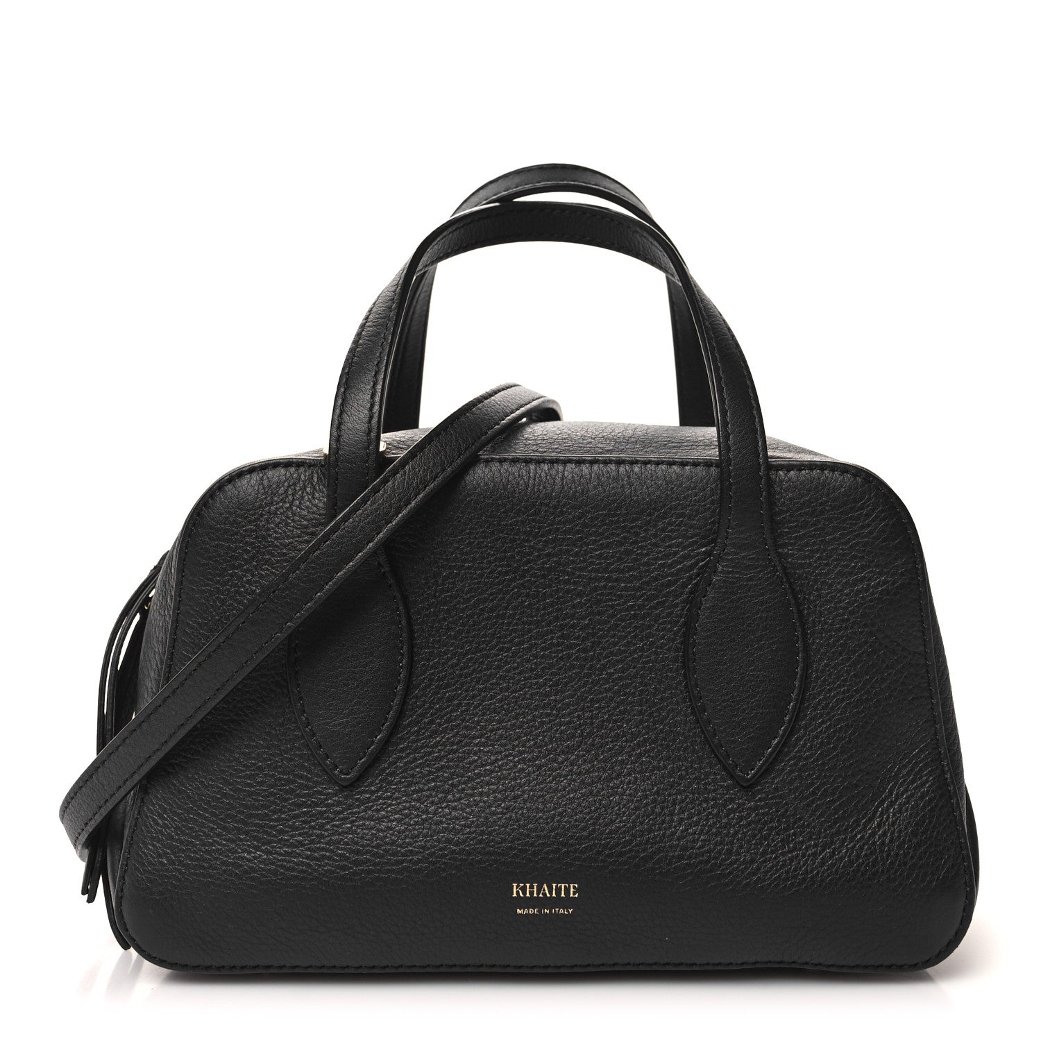 Khaite Pebbled Calfskin Small Maeve Bag Black 1 of 9