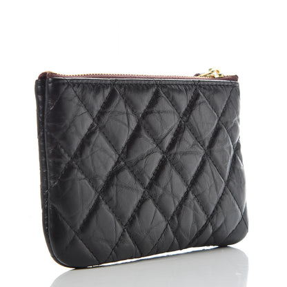 Chanel Aged Calfskin Quilted Small Reissue Cosmetic Case Black 3 of 9