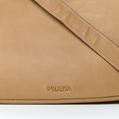 Prada Vitello Soft Messenger Flap Sughero 9 of 17