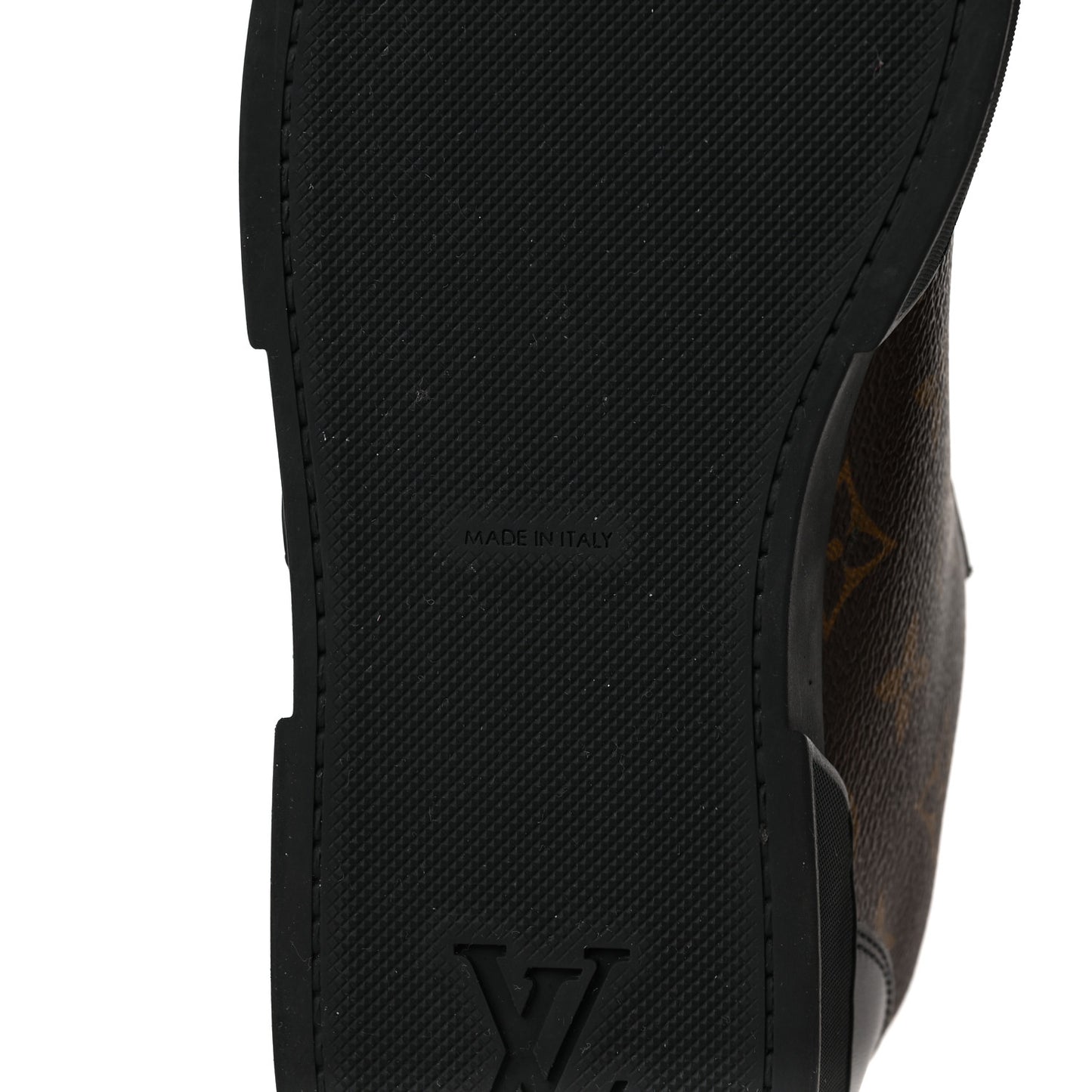 Calfskin Monogram Mens Luxembourg Sneakers 6 Black