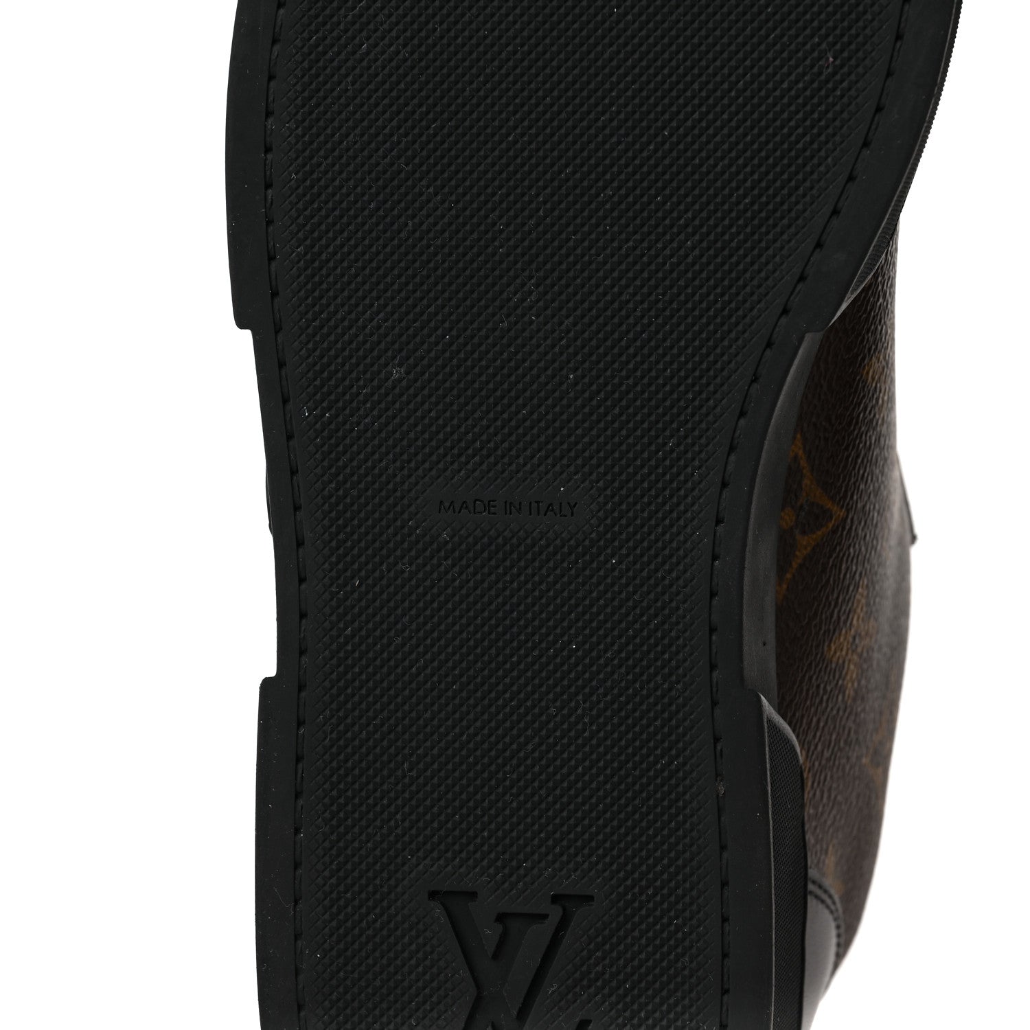 Louis Vuitton Calfskin Monogram Mens Luxembourg Sneakers 6 Black 8 of 8