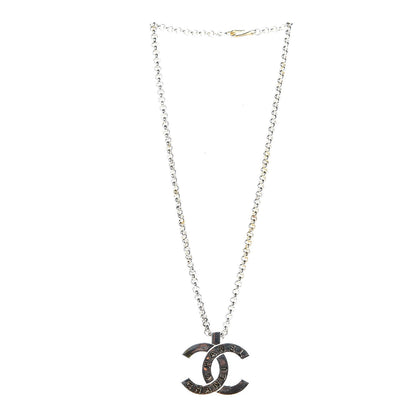 Chanel Large CC Necklace Silver 3 of 5