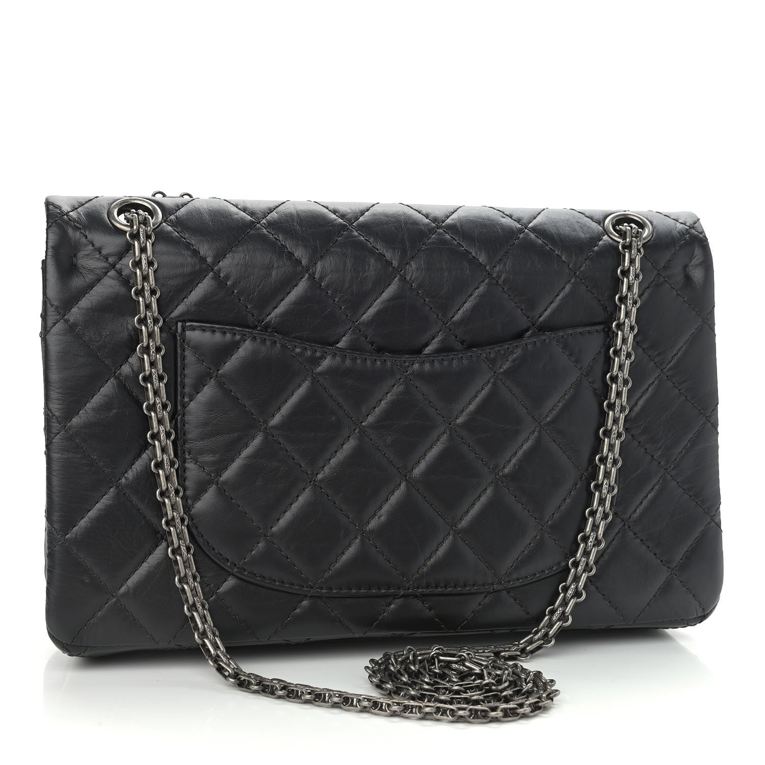 Chanel Aged Calfskin Quilted 2.55 Reissue 226 Flap Black 3 of 10