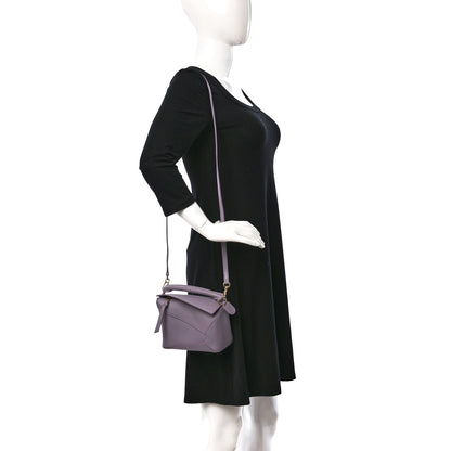 Loewe Calfskin Mini Puzzle Edge Bag Pale Aubergine Glaze 2 of 9