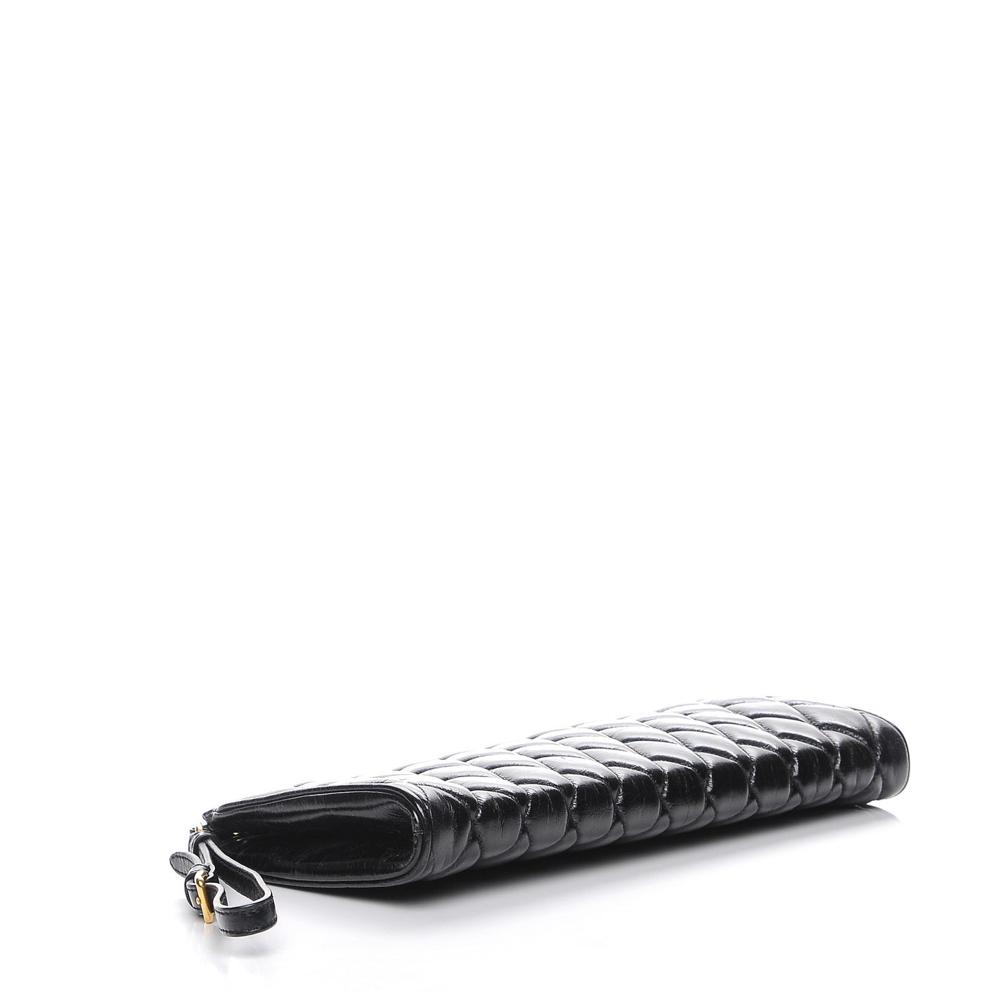 Vitello Shine Wristlet Nero Black