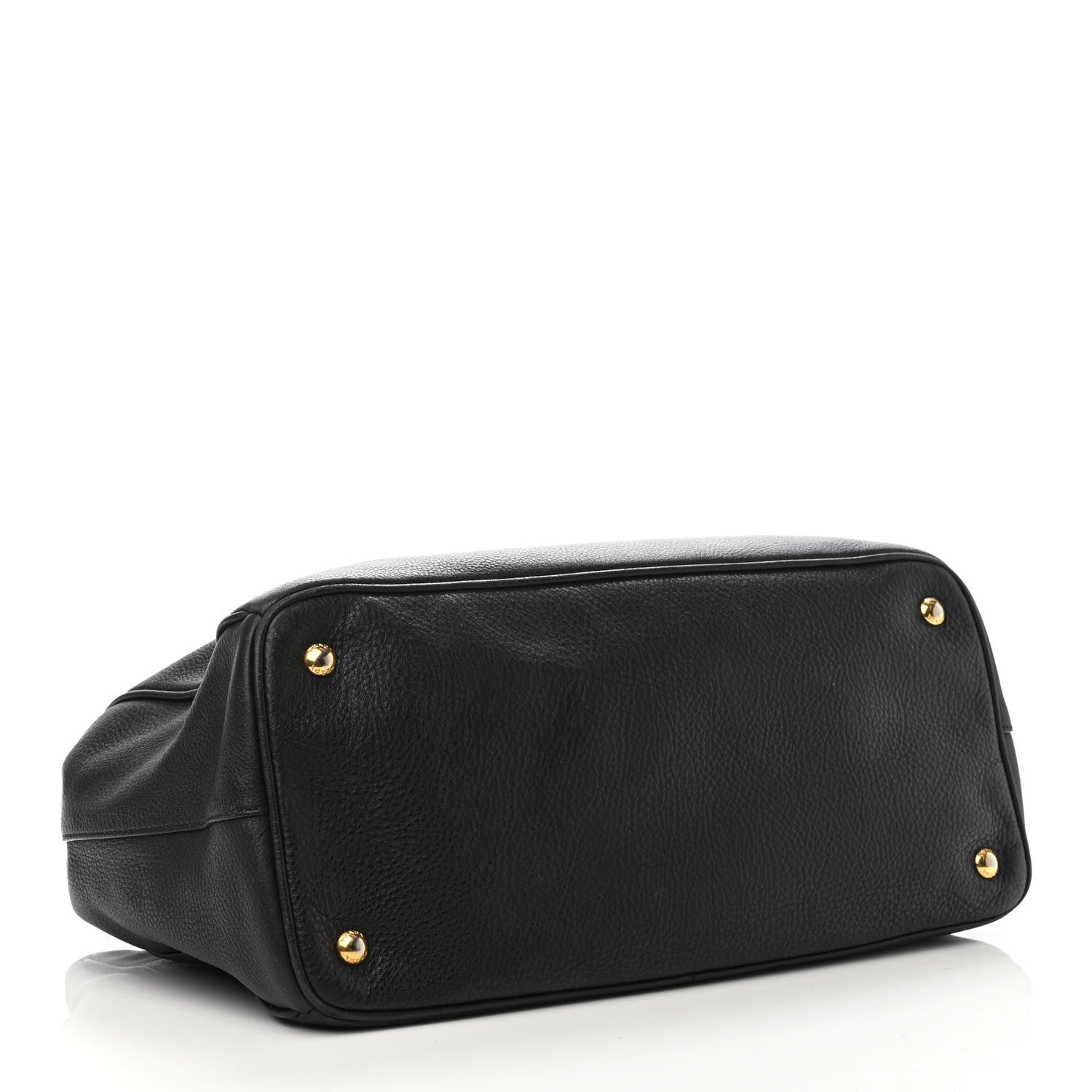 Prada Vitello Daino Tote Black 3 of 4