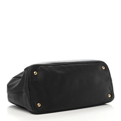 Prada Vitello Daino Tote Black 3 of 4