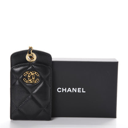 Chanel Lambskin Quilted 19 Luggage Tag Black 6 of 6