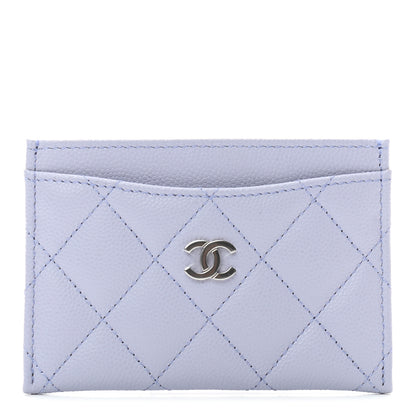 Chanel Caviar Quilted Card Holder Light Purple 1 of 8