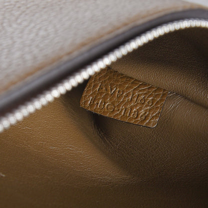 Celine Drummed Calfskin Suede Small Trapeze Moss Green 7 of 7