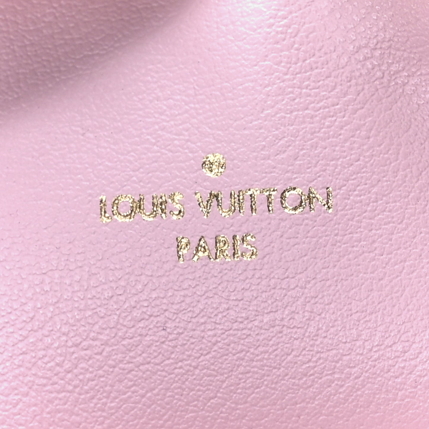 Damier Azur Pochette Felicie Chain Wallet Rose Ballerine