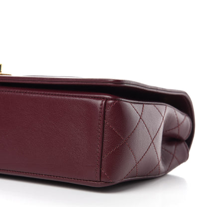 Chanel Sheepskin Quilted Vintage Mademoiselle Flap Dark Red 7 of 15