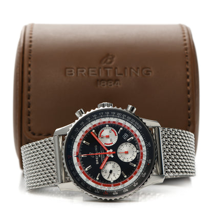 Breitling Stainless Steel 43mm Navitimer Swiss Air Chronograph Automatic Watch Black AB0121 5 of 5