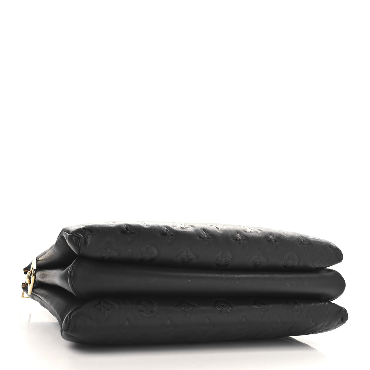 Lambskin Embossed Monogram Coussin MM  Black