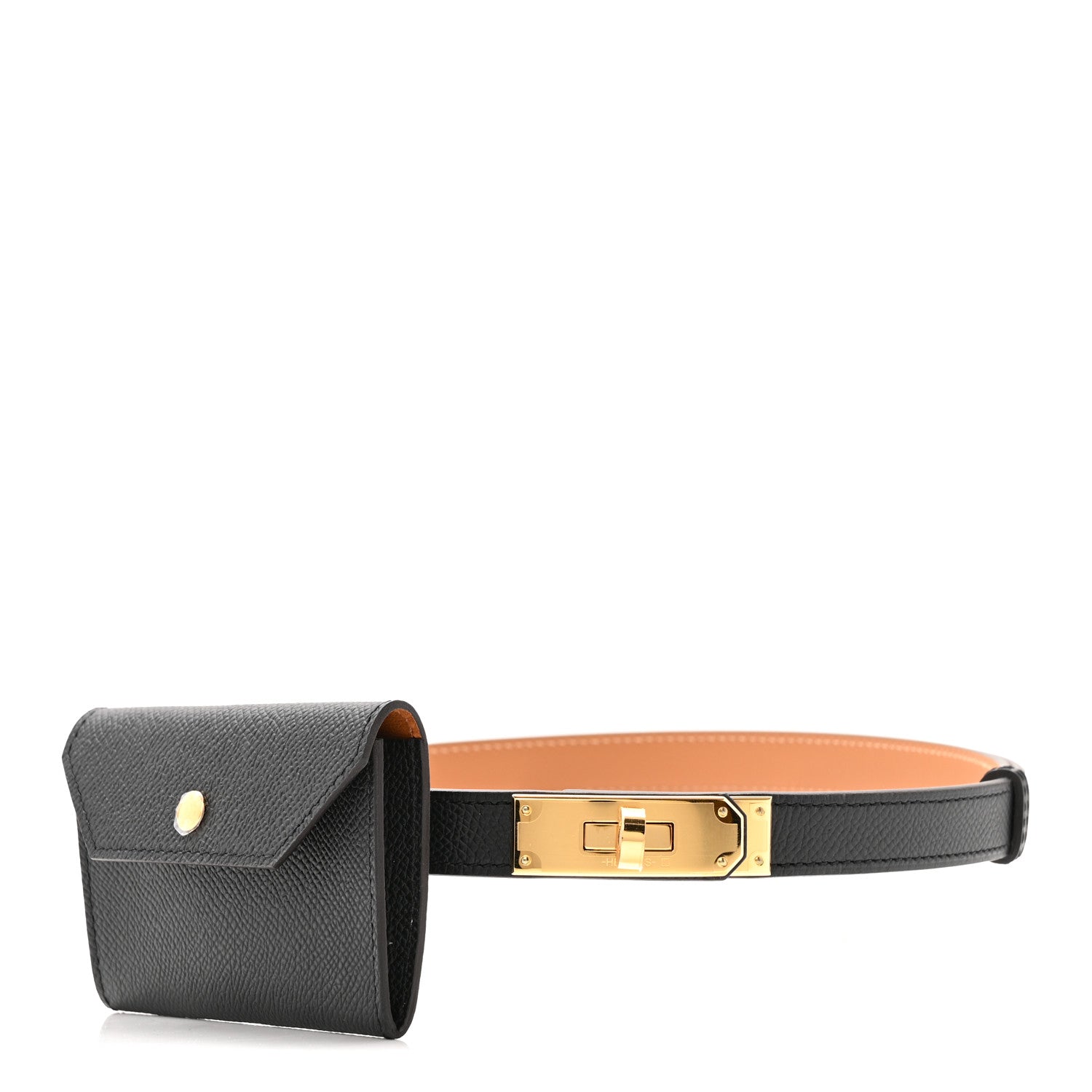 Hermes Epsom Kelly Pocket Belt Black 1 of 4