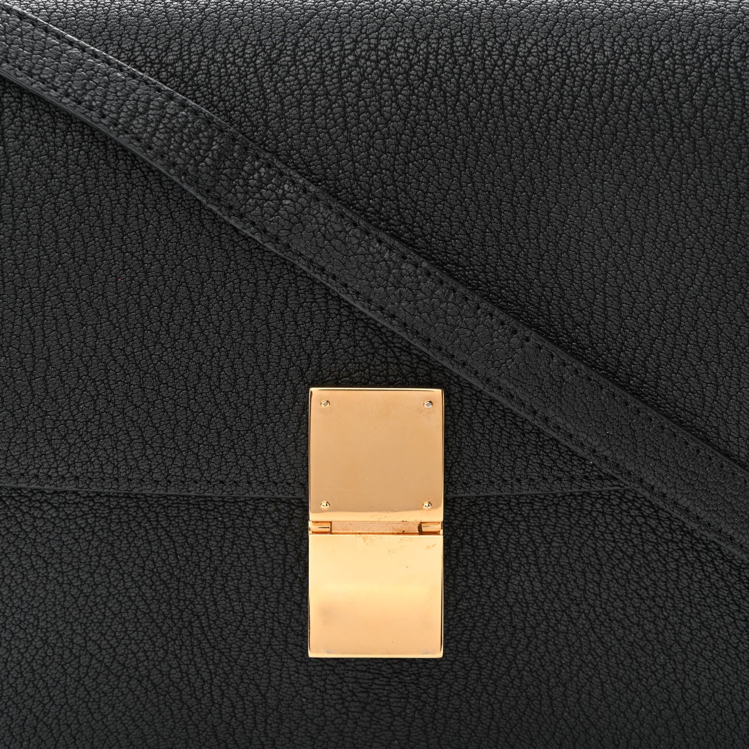 Celine Goatskin Medium Classic Box Flap Bag Black 9 of 13