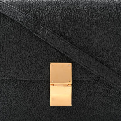Celine Goatskin Medium Classic Box Flap Bag Black 9 of 13