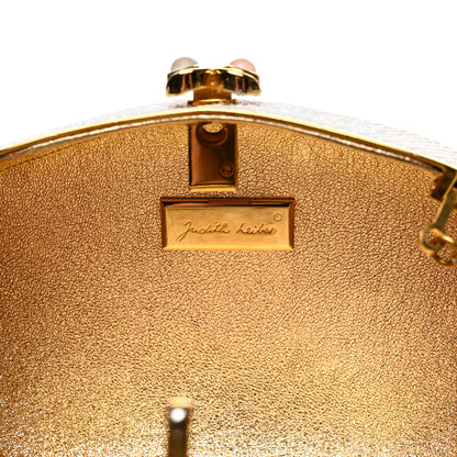 Judith Leiber Crystal Minaudiere Clutch White 5 of 6