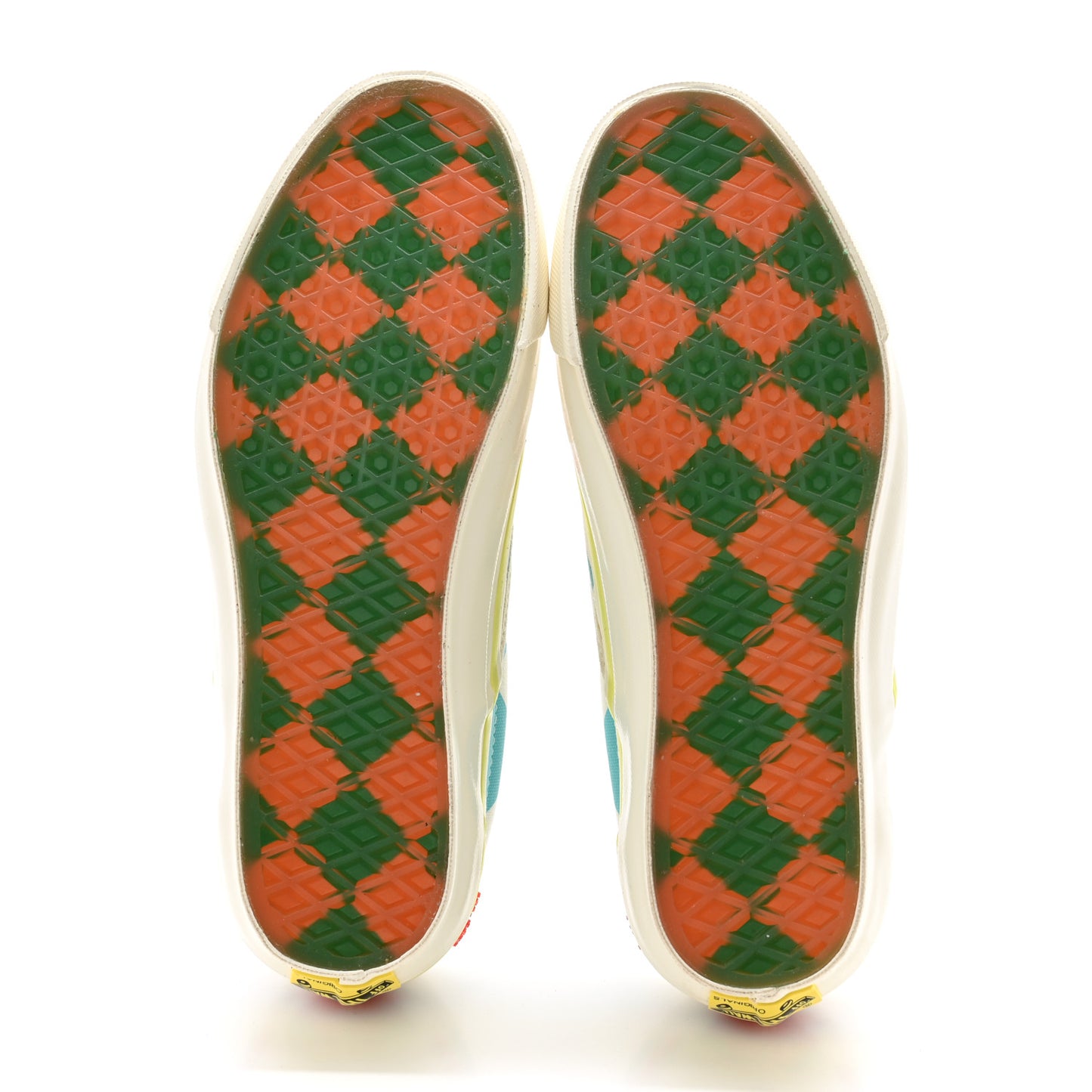 X Vans Vault Beaded Flower Mens Classic Slip On Sneakers 7 Blue Multicolor