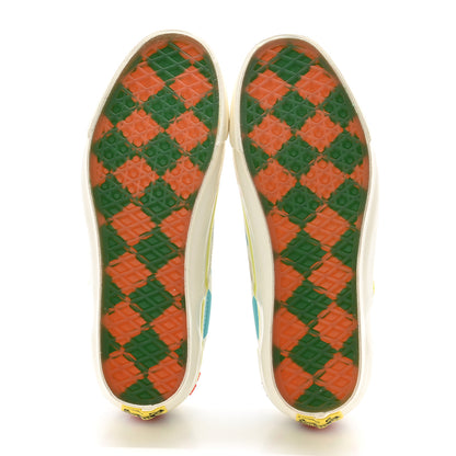 Gucci X Vans Vault Beaded Flower Mens Classic Slip On Sneakers 7 Blue Multicolor 5 of 9