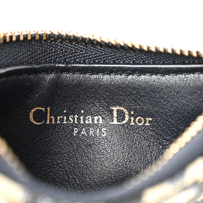 Christian Dior Oblique Saddle Coin Purse Blue 6 of 7