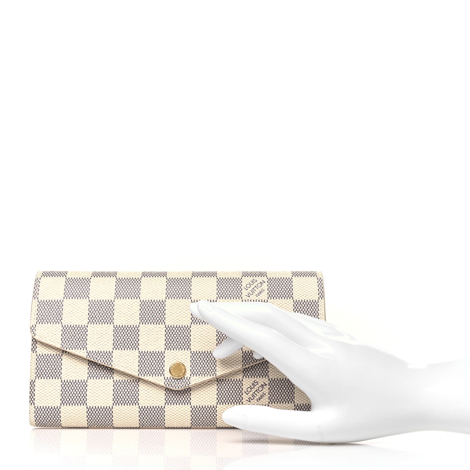 Louis Vuitton Damier Azur Sarah Wallet NM 2 of 7