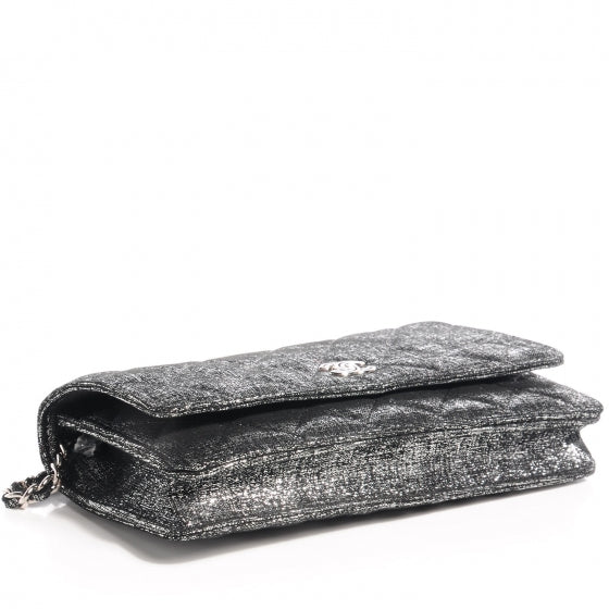 Iridescent Wallet on Chain WOC Dark Silver