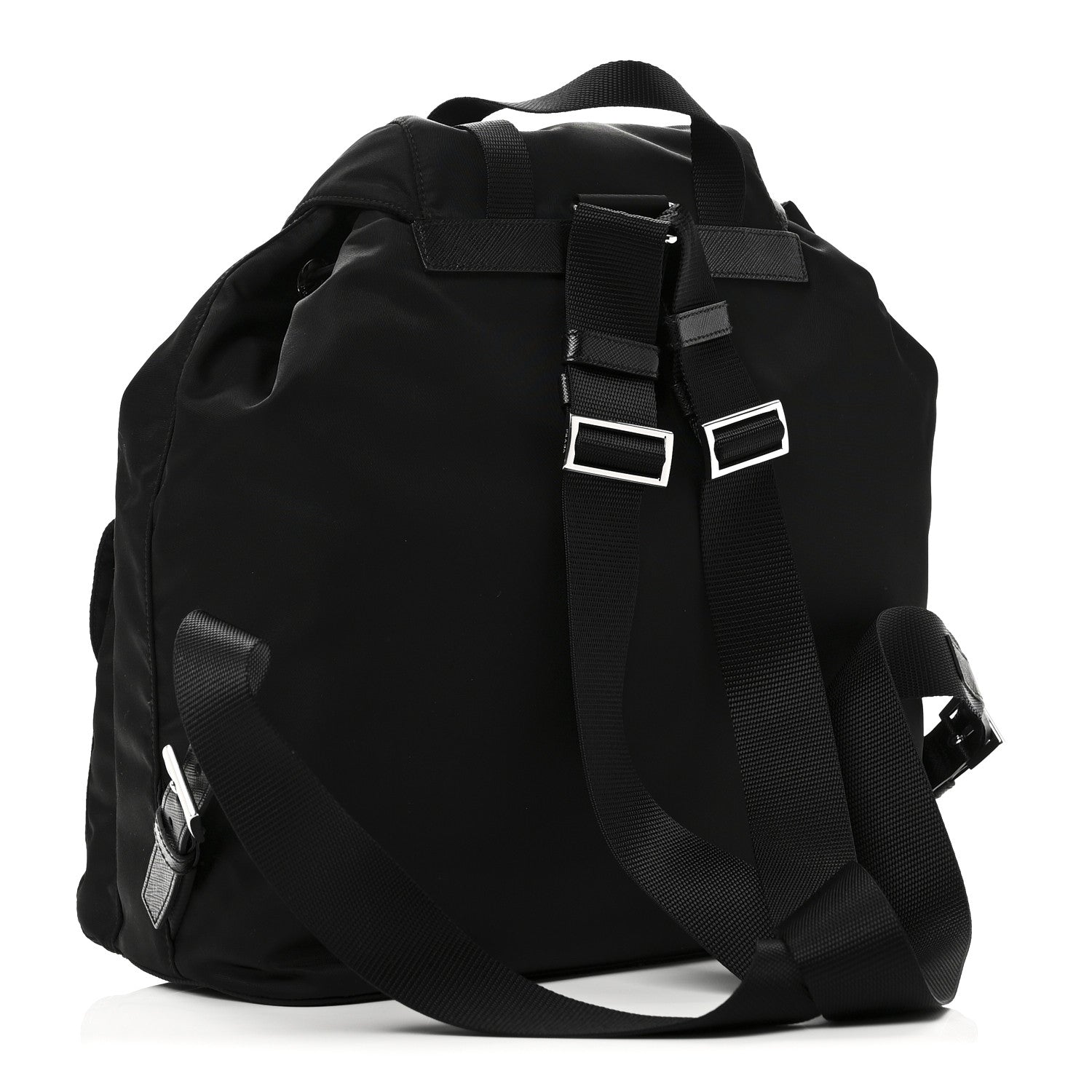 Prada Re-Nylon Saffiano Medium Backpack Black 4 of 10