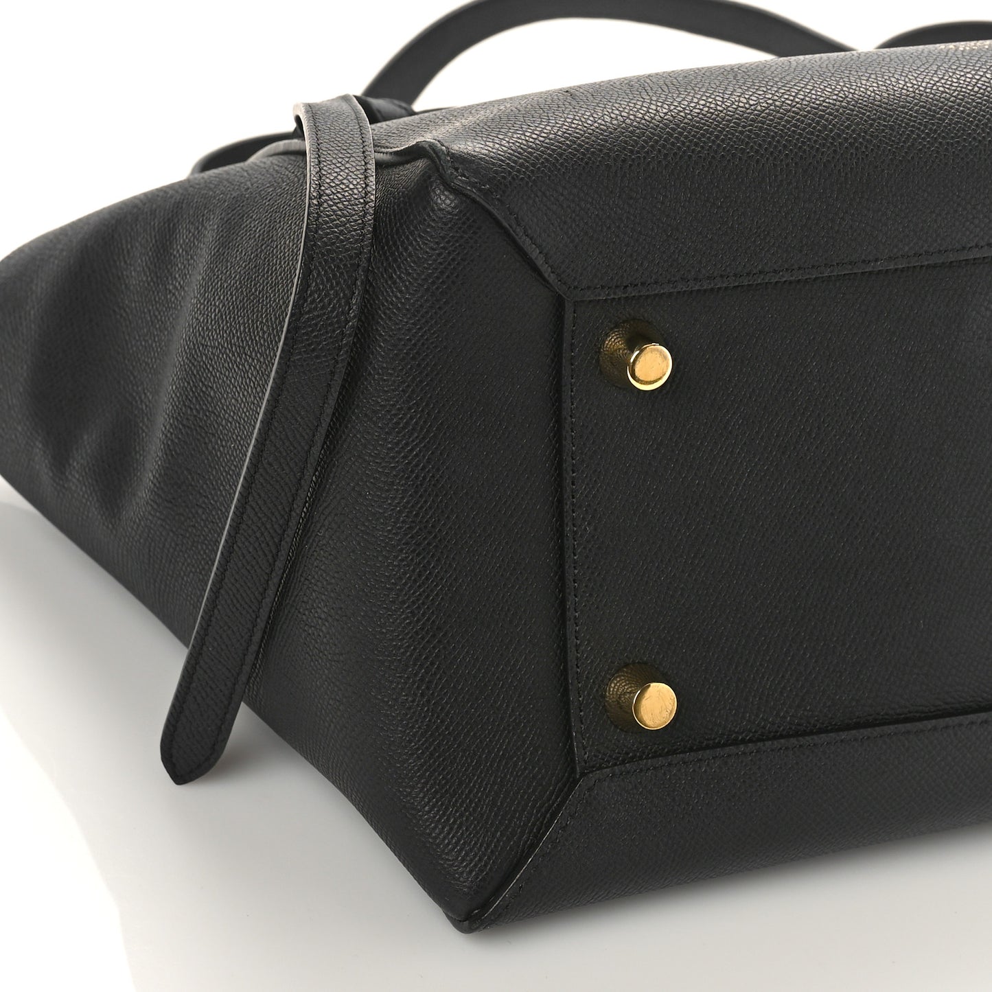 Grained Calfskin Mini Belt Bag Black