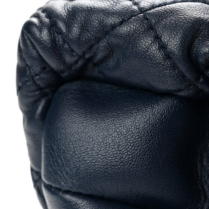 Chanel Lambskin Quilted Medium By 4 Flap Navy 13 of 13