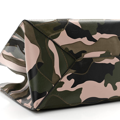 Valentino Garavani Nappa Canvas Camo Medium Rockstud Soft Tote Water Rose 8 of 16