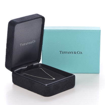 Tiffany Platinum Diamond .08ct Elsa Peretti Diamonds by the Yard Pendant Necklace 9 of 9