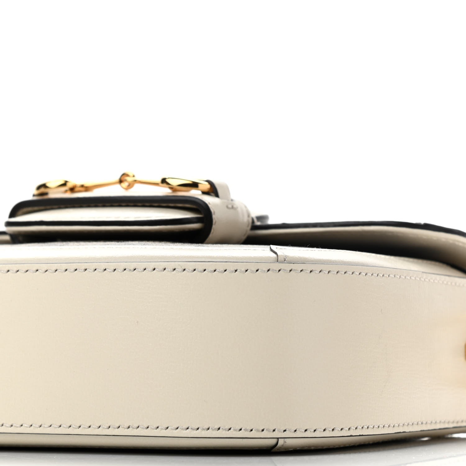 Gucci GG Supreme Monogram Web Mini Horsebit 1955 Shoulder Bag Beige Mystic White 10 of 11