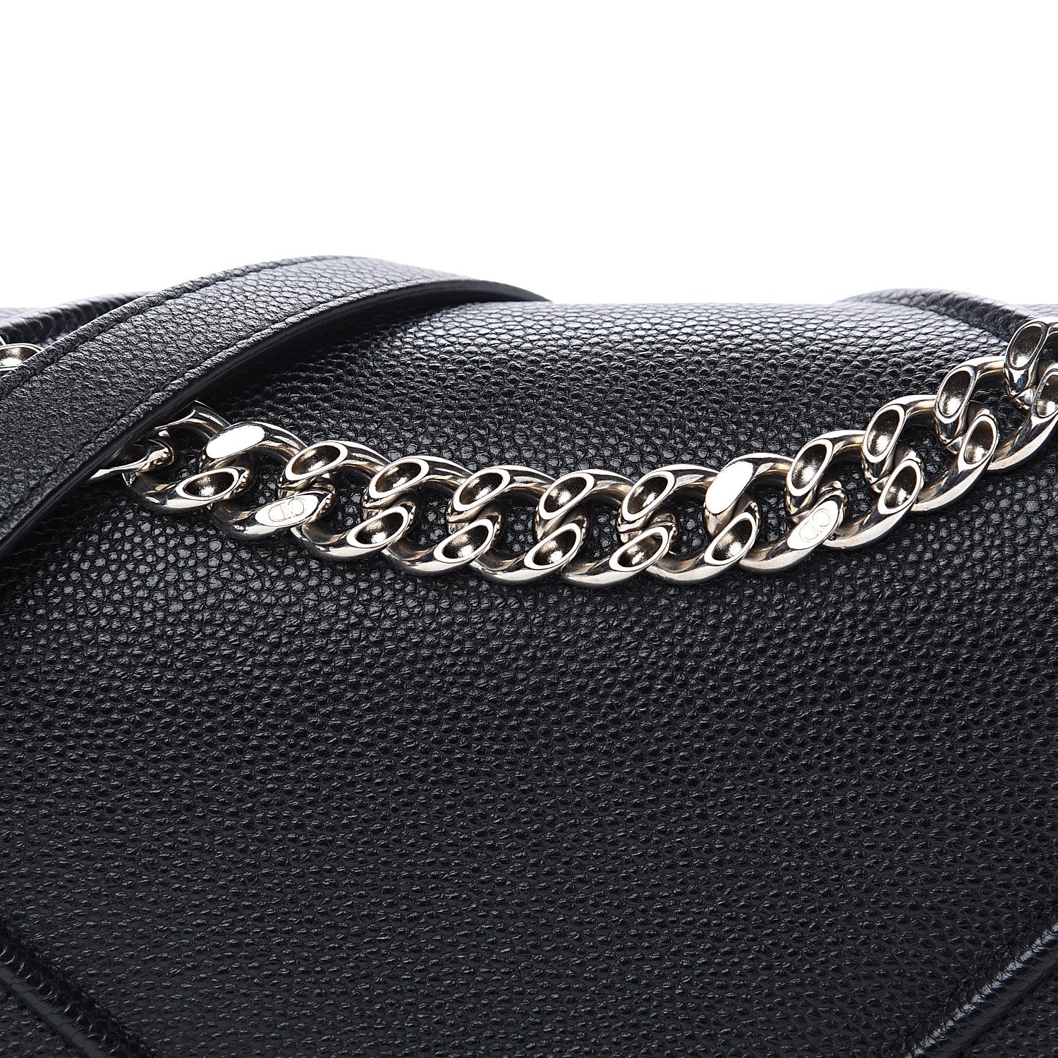 Christian Dior Grained Calfskin Medium Diorama Flap Bag Black 6 of 9