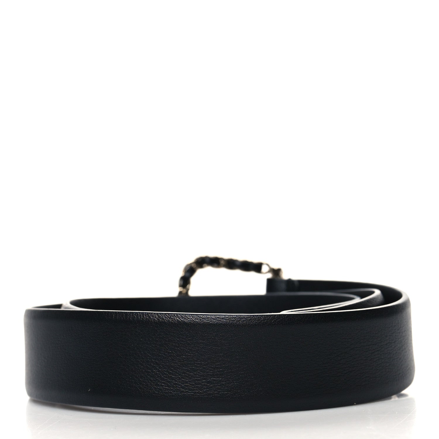 Chanel Calfskin Chain Belt 80 32 Black 2 of 7