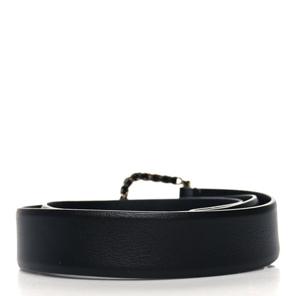 Chanel Calfskin Chain Belt 80 32 Black 2 of 7